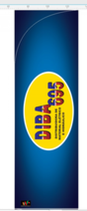 Wind Banner para Loja de Material Elétrico Diba