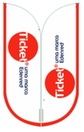 Wind Banner para Produtos de Mercado Ticket Restaurante