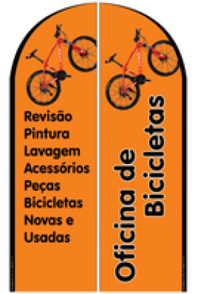 Wind Banners Para Oficinas de Bike e Aluguel