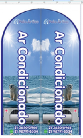 Wind Banner para Lojas de Refrigeração Polo Artico [CLONE]