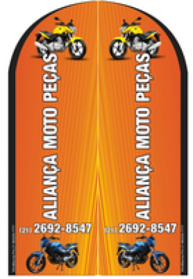 Wind Banners para Lojas de Motos Aliança