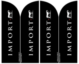 Wind Banner para Açougue e Restaurante Import