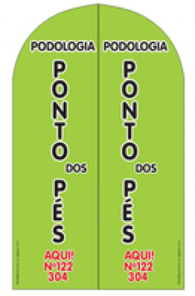 Wind Banner Para Podologia Ponto dos Pés