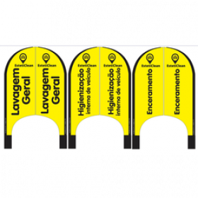 Wind Banner Para Lava Jato Estetic Clean