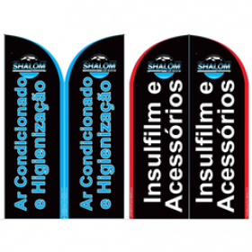 Wind Banner Para Car Wash Shalom