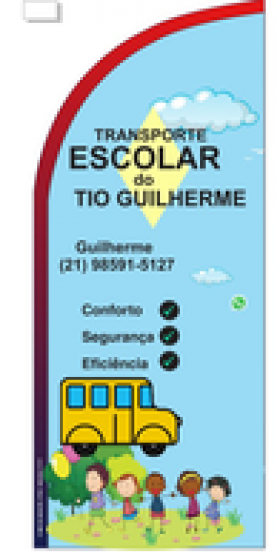 Wind Banner Transporte Escoilar Tio Guilherme