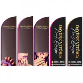 Wind Banner Nail Design Dayene Vitoria