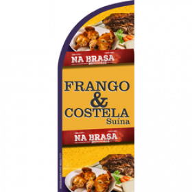 Wind Banner Frango e Costela na Brasa