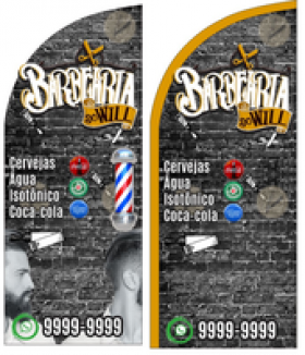 Wind Banner para Barber Shop Barbearia do Will