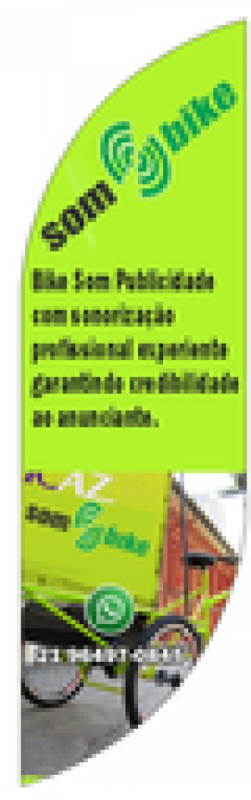 Wind Banner para marketing Bike Som