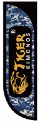 Wind Banner para Uniformes e Kimonos Tiger