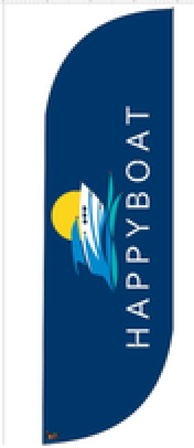 Wind Banner para fábrica de lanchas HappyBoat