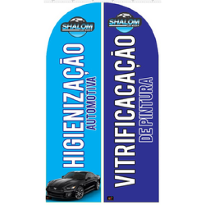 Wind Banner para Higienização Automotiva Shalom