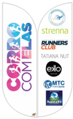 Wind Banner Para Eventos Corro com Elas