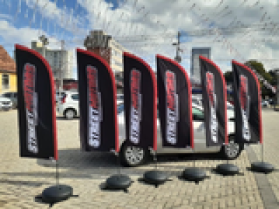 Wind Banner 3D Largura 70cm Altura 2,5mts