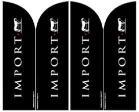 Wind Banner para Açougue e Restaurante Import