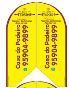 Wind Banner para Produtos de Padaria Casa Do Padeiro