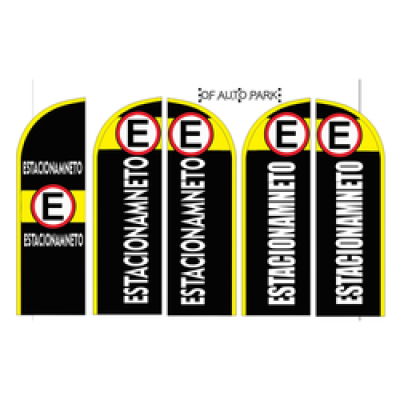 Wind Banner Para Estacionamento OF AUTO PARK