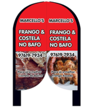 Wind Banner  Frango e Costela no Bafo Marcello´s
