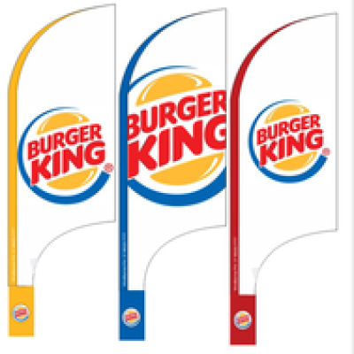 Wind Banner RJ Burguer King