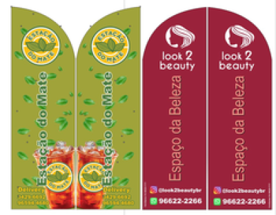 Wind Banner para Estação do Mate e Look 2 Beauty