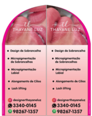Wind Banner Thayane Luz Design de Sobrancelhas