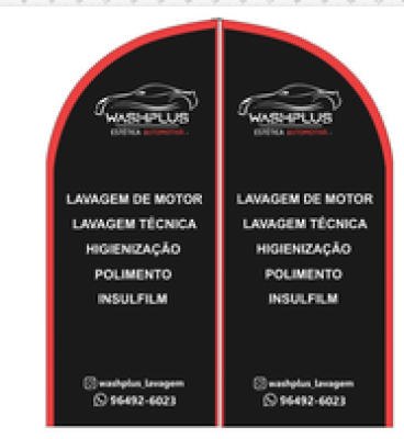Wind Banner Para Lava Jato WashPlus