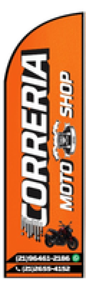 Wind Banner para Moto Peças Correria