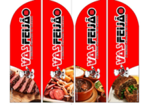Wind Banner ou Wind Flags para Restaurante Vaz Feijão