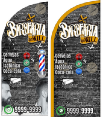 Wind Banner para Barber Shop Barbearia do Will