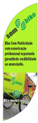 Wind Banner para marketing Bike Som