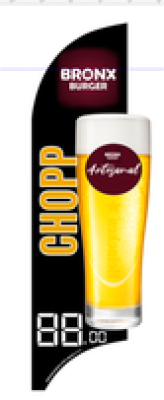Wind Banner para Hamburgueria Artesanal Bronx Burger