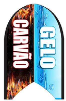 WIND BANNER GELO E CARVÃO